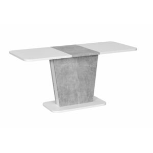 Calypso bővíthető étkezőasztal, betonszürke/fehér