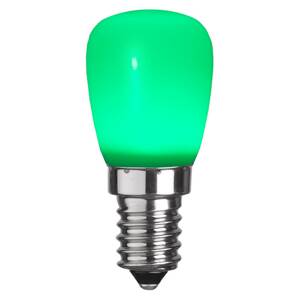 LED lámpa E14 ST26 műanyagból, zöld