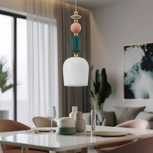 Lindby Ysoria lógó világítás, szürke/pink/zöld