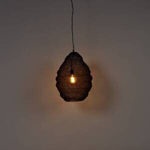 Lindby Kaviya lógó világítás fekete 60 cm magas