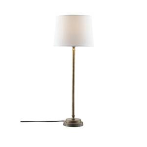 PR Home Kent asztali lámpa, fehér/réz, kúpos ernyővel