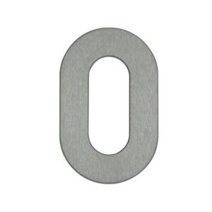 „0” házszám - rozsdamentes acél